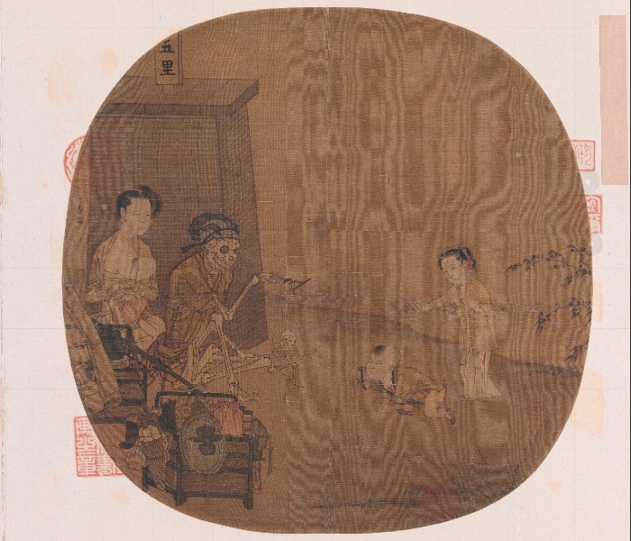 南宋名畫(huà)《骷髏幻戲圖》。圖片來(lái)源：故宮博物院官方網(wǎng)站