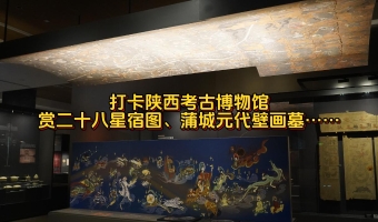 兩岸媒體打卡陜西考古博物館 賞二十八星宿圖、蒲城元代壁畫墓…