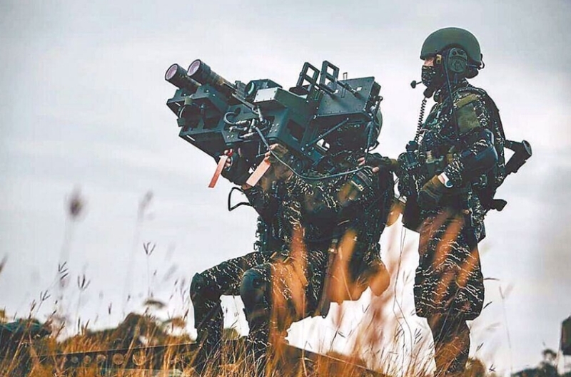 臺(tái)海軍陸戰(zhàn)隊(duì)肩抗“毒刺”導(dǎo)彈發(fā)射器準(zhǔn)備射擊。圖片來(lái)源：臺(tái)灣“中時(shí)新聞網(wǎng)”。.jpg