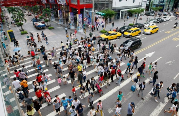 圖為信義商圈。圖片來(lái)源：臺(tái)灣“中時(shí)新聞網(wǎng)”。