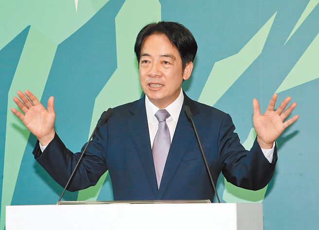 2024年臺(tái)灣地區(qū)領(lǐng)導(dǎo)人選舉民進(jìn)黨參選人賴清德。（圖源：臺(tái)灣《中國(guó)時(shí)報(bào)》）