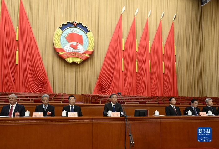 3月3日，中國(guó)人民政治協(xié)商會(huì)議第十四屆全國(guó)委員會(huì)第一次會(huì)議預(yù)備會(huì)議在北京人民大會(huì)堂舉行。新華社記者 李學(xué)仁 攝