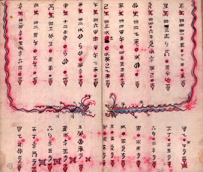 圖為中國(guó)貴州省水書(shū)文獻(xiàn)。　(黔南州檔案館供圖).jpeg