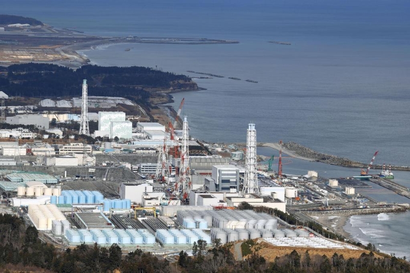 日本福島第一核電站。（圖源：日本共同社）