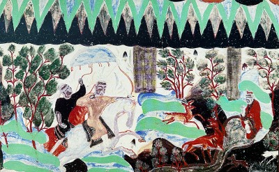 山水無(wú)聲壁上觀(guān)——敦煌早期壁畫(huà)中的配景山水