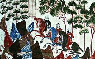 山水無(wú)聲壁上觀(guān)——敦煌早期壁畫(huà)中的配景山水