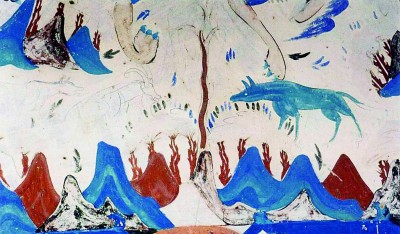 山水無(wú)聲壁上觀(guān)——敦煌早期壁畫(huà)中的配景山水