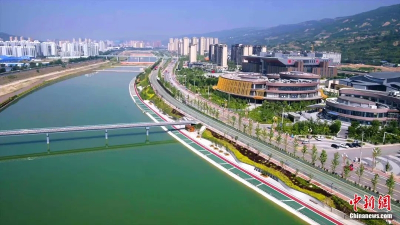 航拍天水景色。天水市委宣傳部供圖
