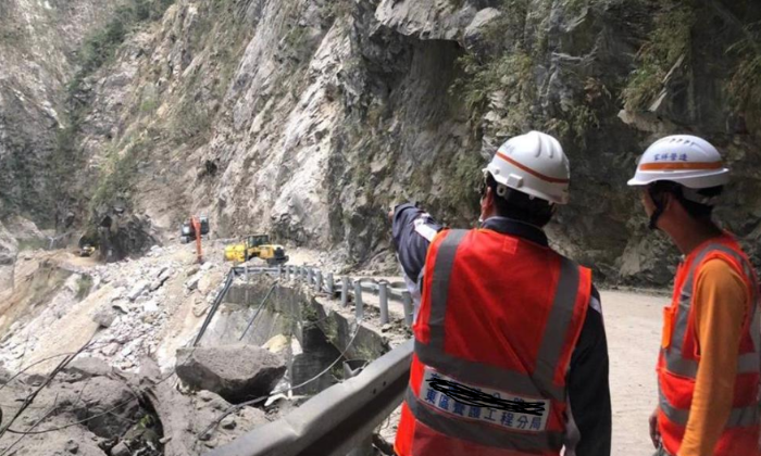 中橫公路大禹嶺至太魯閣路段在花蓮地震中受創(chuàng)嚴重