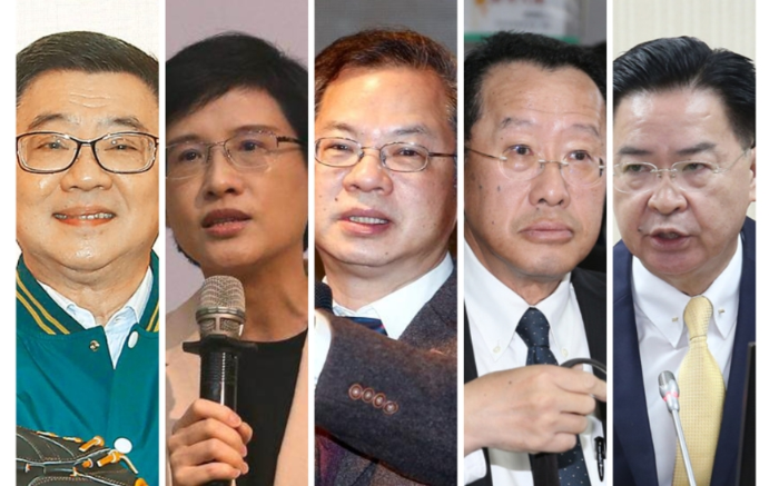 賴清德內(nèi)閣人事昨天曝光，其中行政院三長（行政院長、副院長、秘書長），將分別由：卓榮泰、鄭麗君、龔明鑫出任，國防部長和國安會秘書長，敲定由顧立雄、吳釗燮擔任。（中時數(shù)據(jù)照合成）