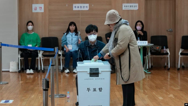 4月10日，韓國舉行第22屆國會議員選舉。（圖源：美聯(lián)社）