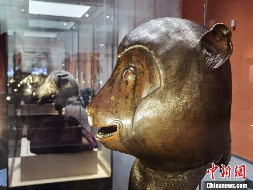 中國(guó)保利集團(tuán)于2000年購(gòu)得的猴首。胡健 攝.jpeg