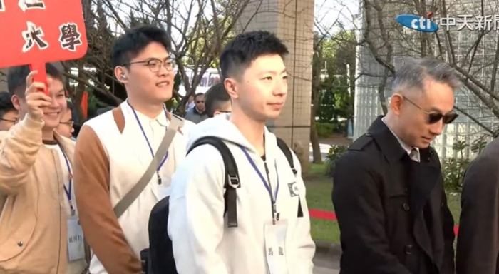 馬龍現(xiàn)身臺灣中國文化大學
