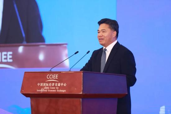 商務部副部長盛秋平。中國國際經濟交流中心 供圖
