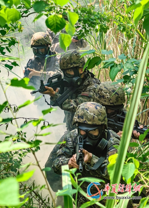 1、官兵開展山林地搜索。施晨洲 攝_副本